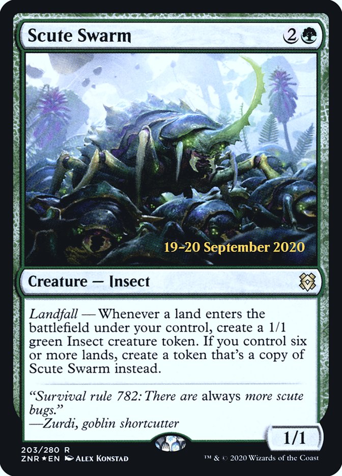 Scute Swarm [Zendikar Rising Prerelease Promos] | Shuffle n Cut Hobbies & Games