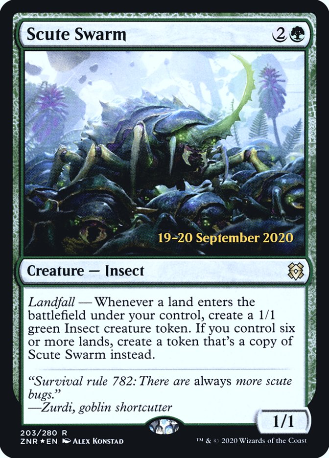 Scute Swarm [Zendikar Rising Prerelease Promos] | Shuffle n Cut Hobbies & Games