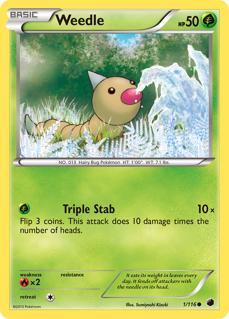 Weedle (1/116) [Black & White: Plasma Freeze] | Shuffle n Cut Hobbies & Games