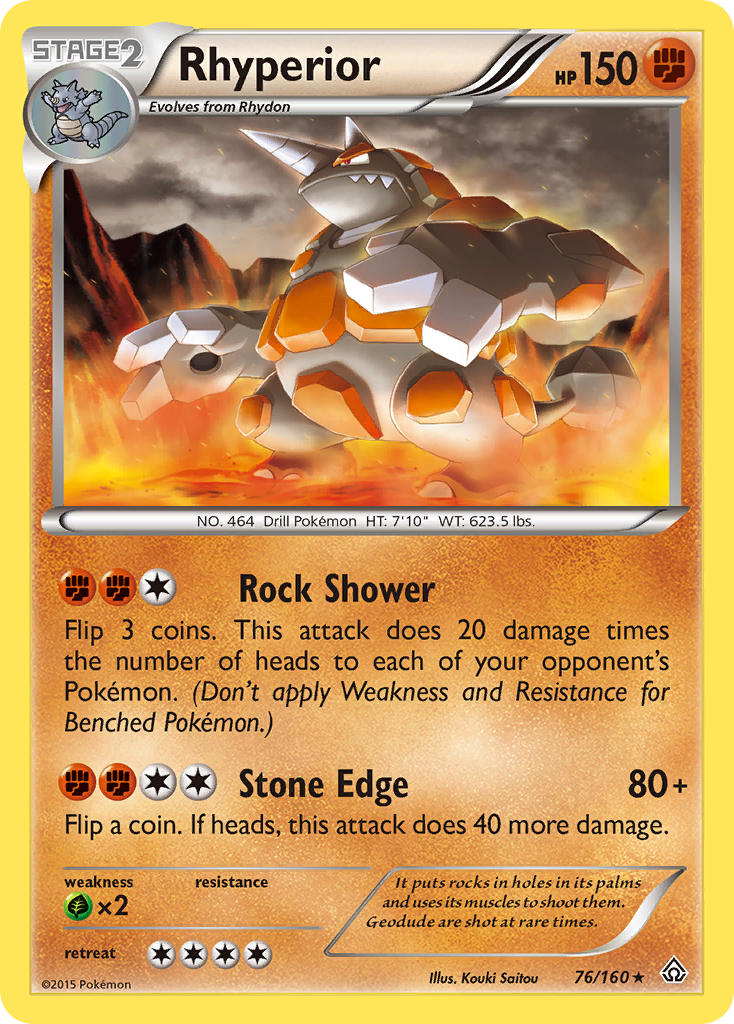 Rhyperior (76/160) [XY: Primal Clash] | Shuffle n Cut Hobbies & Games