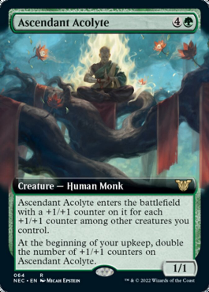 Ascendant Acolyte (Extended Art) [Kamigawa: Neon Dynasty Commander] | Shuffle n Cut Hobbies & Games