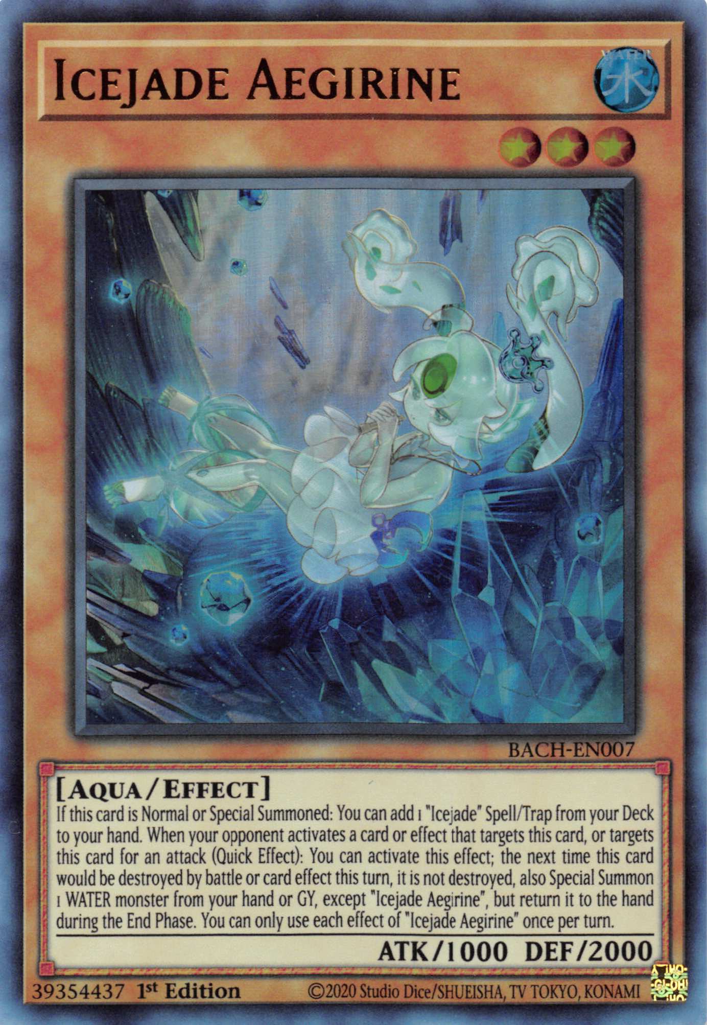 Icejade Aegirine [BACH-EN007] Ultra Rare | Shuffle n Cut Hobbies & Games