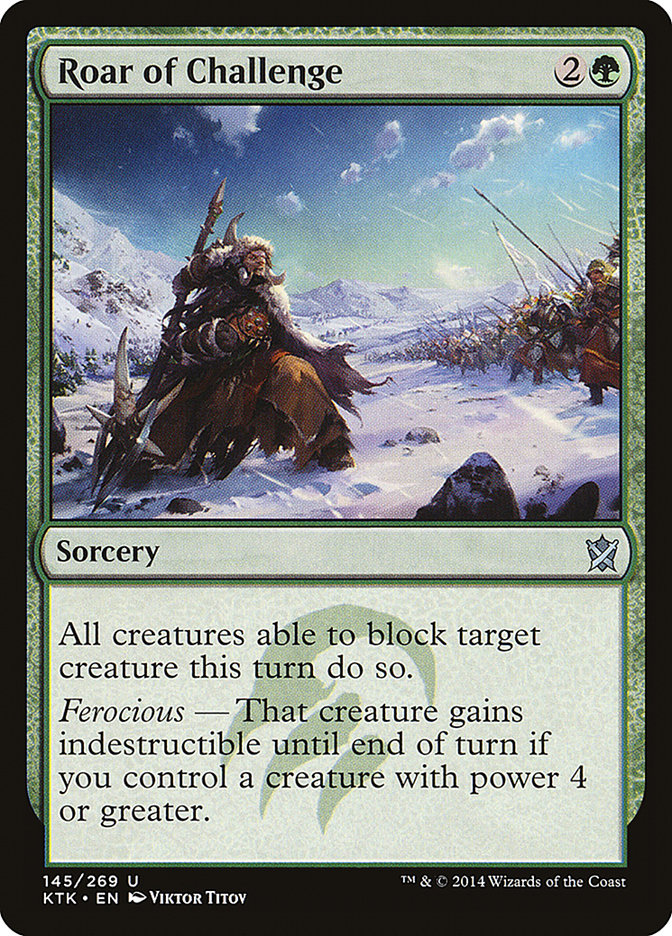 Roar of Challenge [Khans of Tarkir] | Shuffle n Cut Hobbies & Games