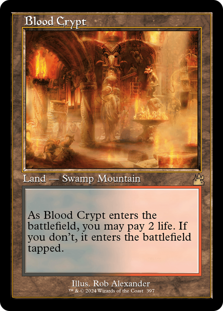 Blood Crypt (Retro) [Ravnica Remastered] | Shuffle n Cut Hobbies & Games