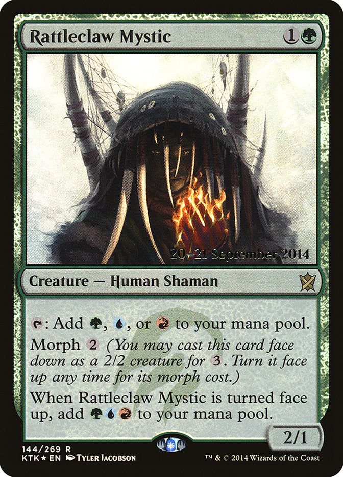 Rattleclaw Mystic [Khans of Tarkir Prerelease Promos] | Shuffle n Cut Hobbies & Games