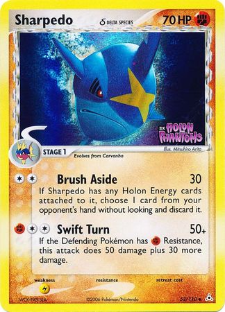 Sharpedo (53/110) (Delta Species) (Stamped) [EX: Holon Phantoms] | Shuffle n Cut Hobbies & Games