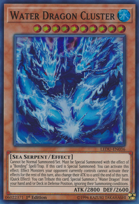 Water Dragon Cluster [LEDU-EN036] Super Rare | Shuffle n Cut Hobbies & Games