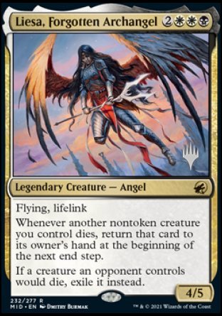 Liesa, Forgotten Archangel (Promo Pack) [Innistrad: Midnight Hunt Promos] | Shuffle n Cut Hobbies & Games