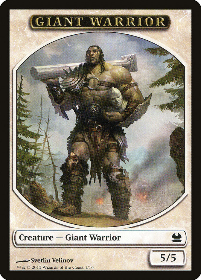 Giant Warrior Token [Modern Masters Tokens] | Shuffle n Cut Hobbies & Games