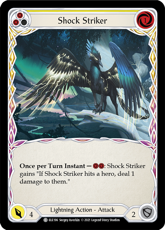 Shock Striker (Yellow) [ELE196] (Tales of Aria)  1st Edition Normal | Shuffle n Cut Hobbies & Games