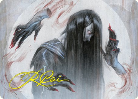 Clawing Torment Art Card (Gold-Stamped Signature) [Kamigawa: Neon Dynasty Art Series] | Shuffle n Cut Hobbies & Games