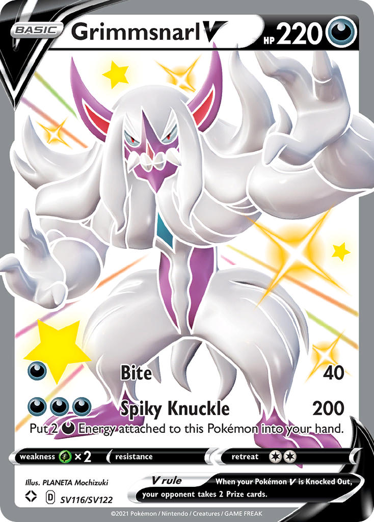 Grimmsnarl V (SV116/SV122) [Sword & Shield: Shining Fates] | Shuffle n Cut Hobbies & Games