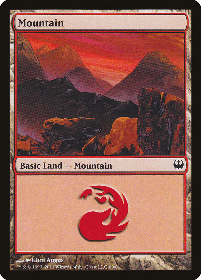 Mountain (80) [Duel Decks: Knights vs. Dragons] | Shuffle n Cut Hobbies & Games