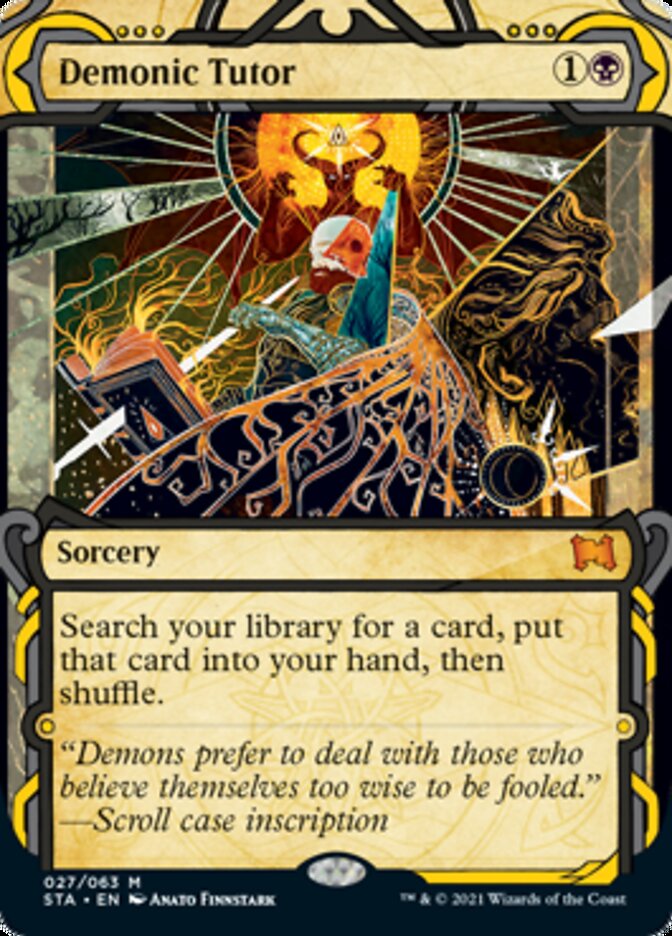 Demonic Tutor [Strixhaven: School of Mages Mystical Archive] | Shuffle n Cut Hobbies & Games