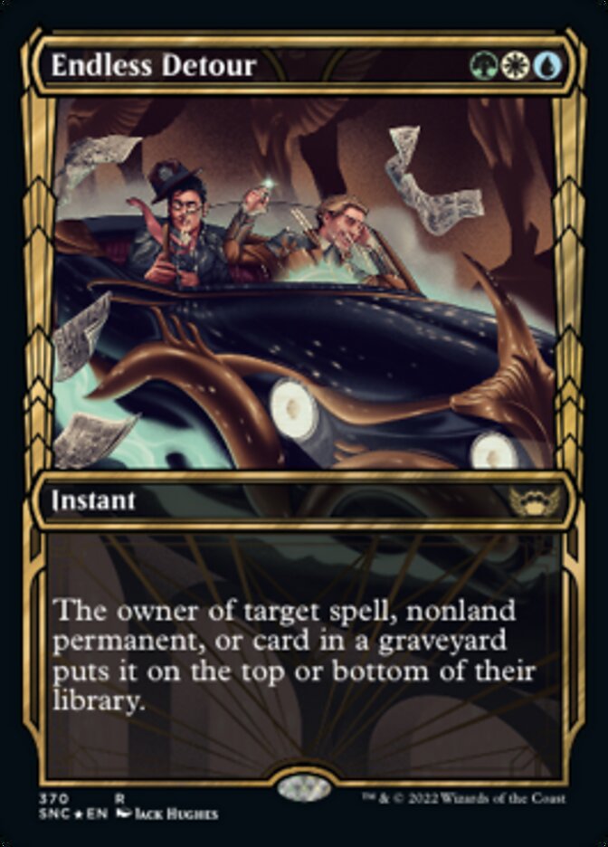 Endless Detour (Showcase Golden Age Gilded Foil) [Streets of New Capenna] | Shuffle n Cut Hobbies & Games