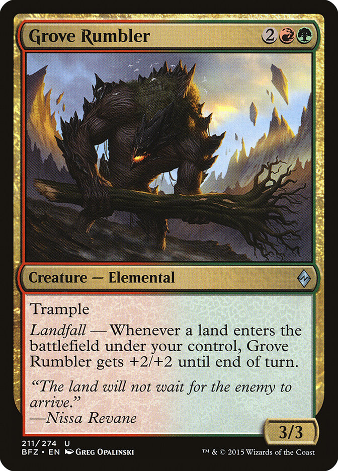 Grove Rumbler [Battle for Zendikar] | Shuffle n Cut Hobbies & Games