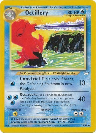 Octillery (34/64) [Neo Revelation Unlimited] | Shuffle n Cut Hobbies & Games