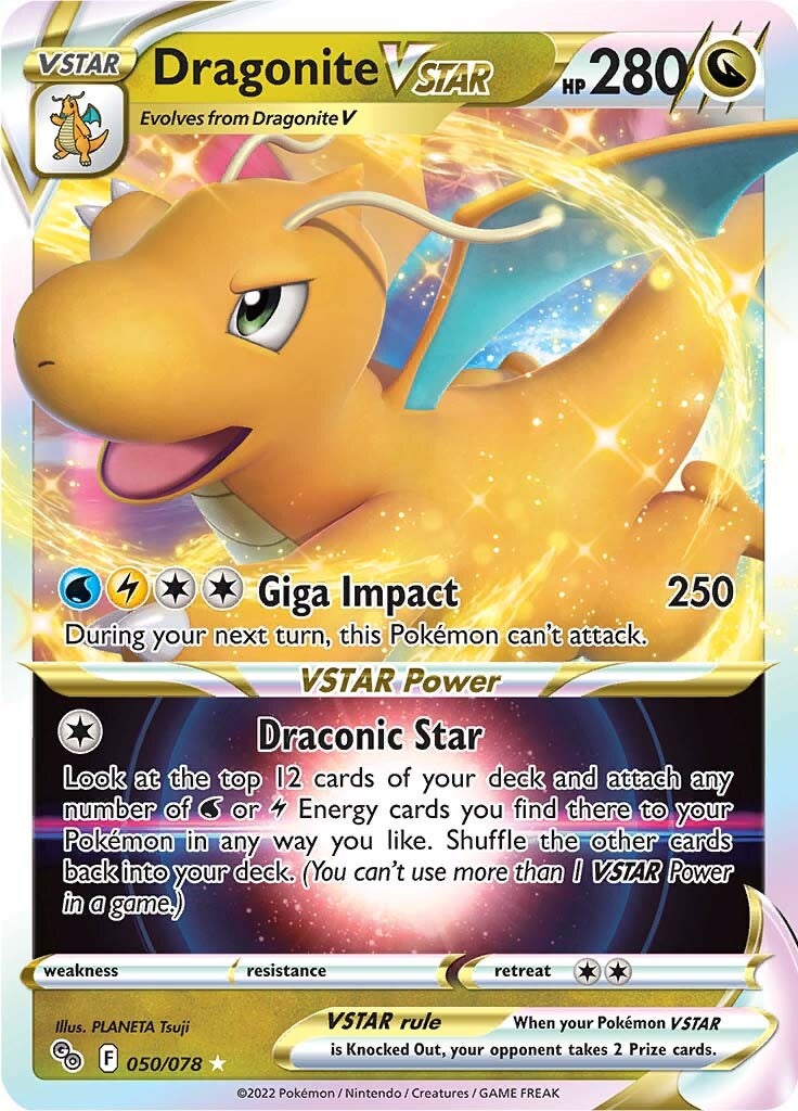 Dragonite VSTAR (050/078) [Pokémon GO] | Shuffle n Cut Hobbies & Games