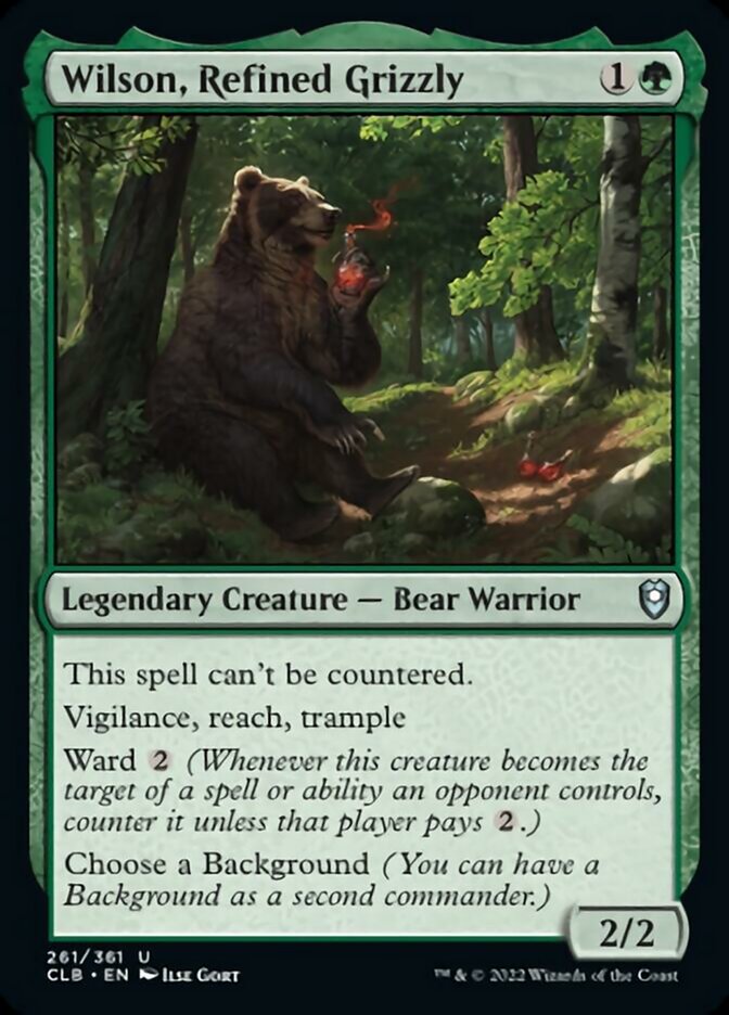 Wilson, Refined Grizzly [Commander Legends: Battle for Baldur's Gate] | Shuffle n Cut Hobbies & Games