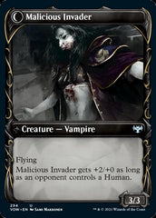 Innocent Traveler // Malicious Invader (Showcase Fang Frame) [Innistrad: Crimson Vow] | Shuffle n Cut Hobbies & Games