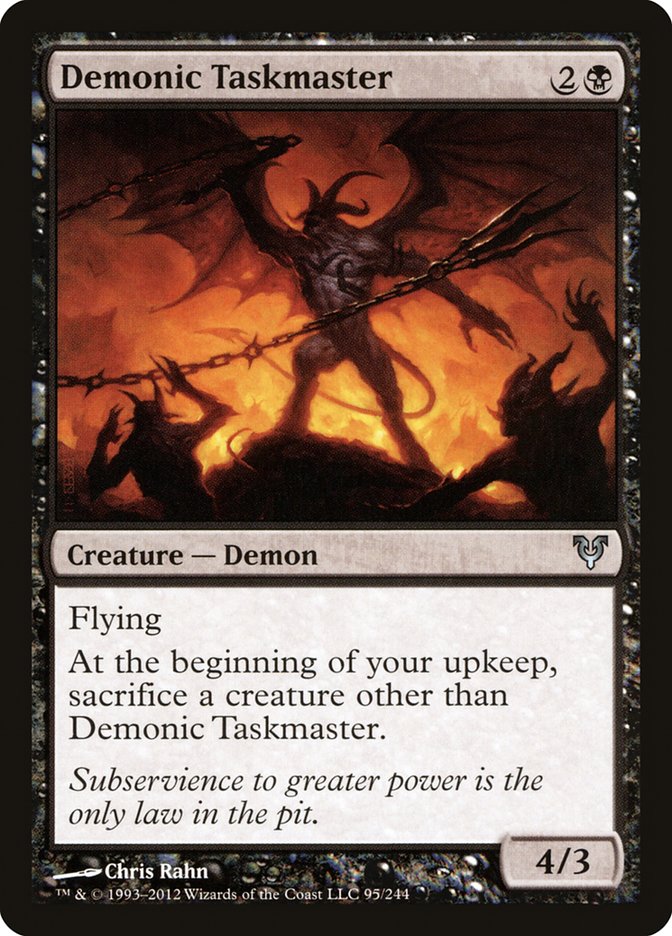 Demonic Taskmaster [Avacyn Restored] | Shuffle n Cut Hobbies & Games