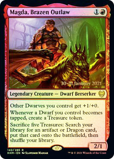 Magda, Brazen Outlaw [Kaldheim Prerelease Promos] | Shuffle n Cut Hobbies & Games