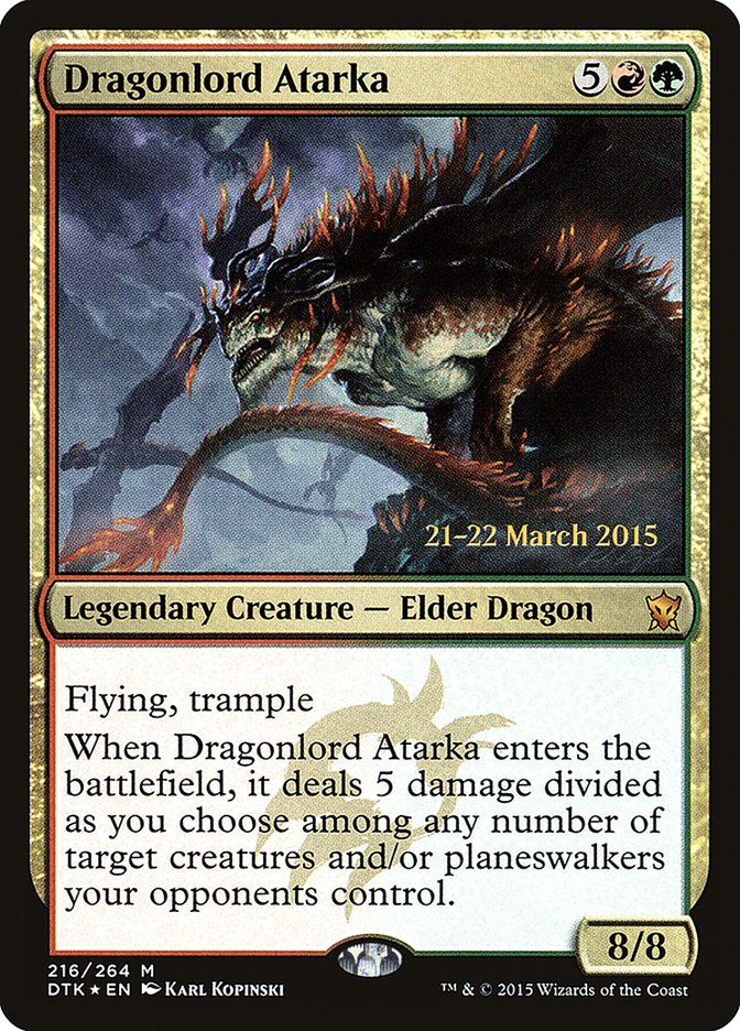 Dragonlord Atarka [Dragons of Tarkir Prerelease Promos] | Shuffle n Cut Hobbies & Games