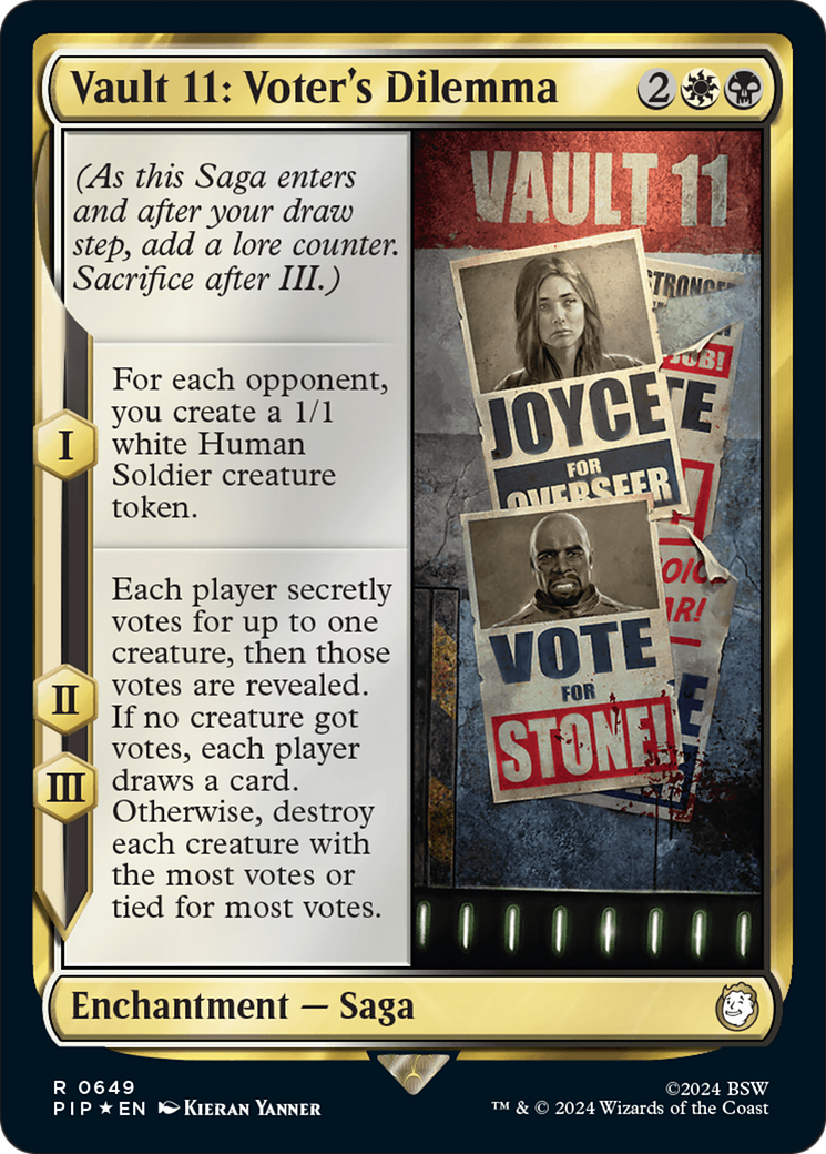 Vault 11: Voter's Dilemna (Surge Foil) [Fallout] | Shuffle n Cut Hobbies & Games