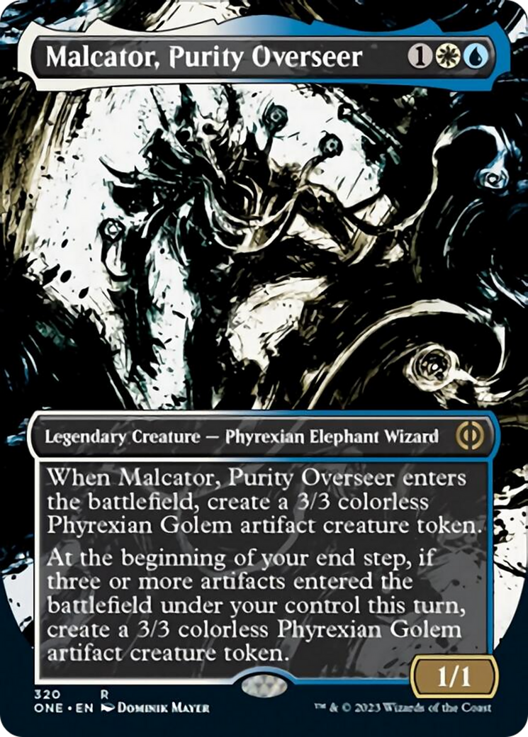 Malcator, Purity Overseer (Borderless Ichor) [Phyrexia: All Will Be One] | Shuffle n Cut Hobbies & Games