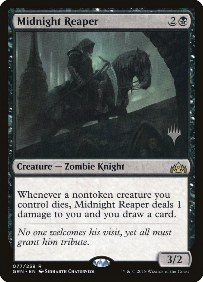 Midnight Reaper (Promo Pack) [Guilds of Ravnica Promos] | Shuffle n Cut Hobbies & Games