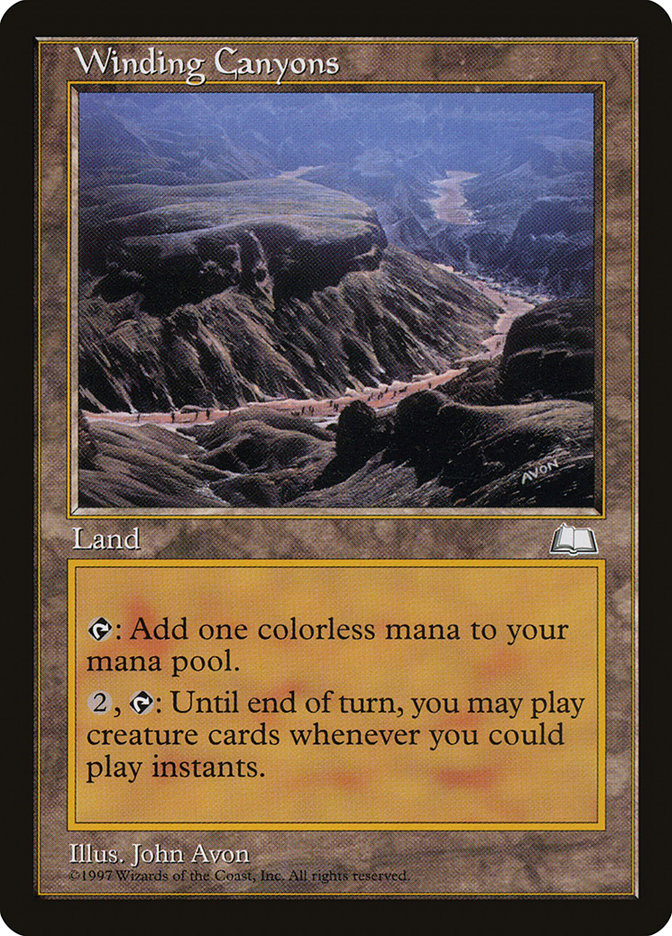 Winding Canyons [Weatherlight] | Shuffle n Cut Hobbies & Games