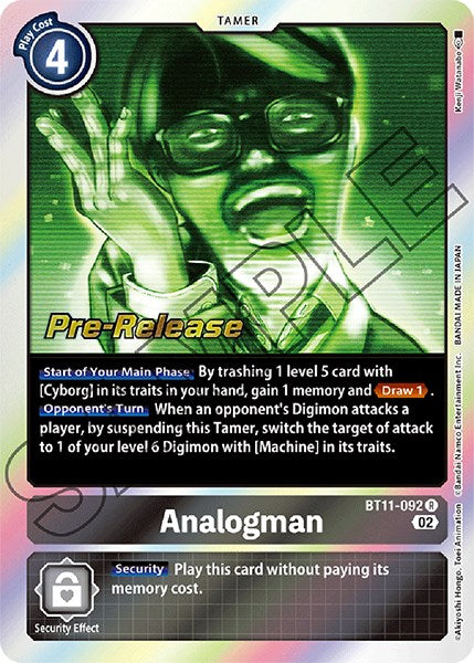 Analogman [BT11-092] [Dimensional Phase Pre-Release Promos] | Shuffle n Cut Hobbies & Games