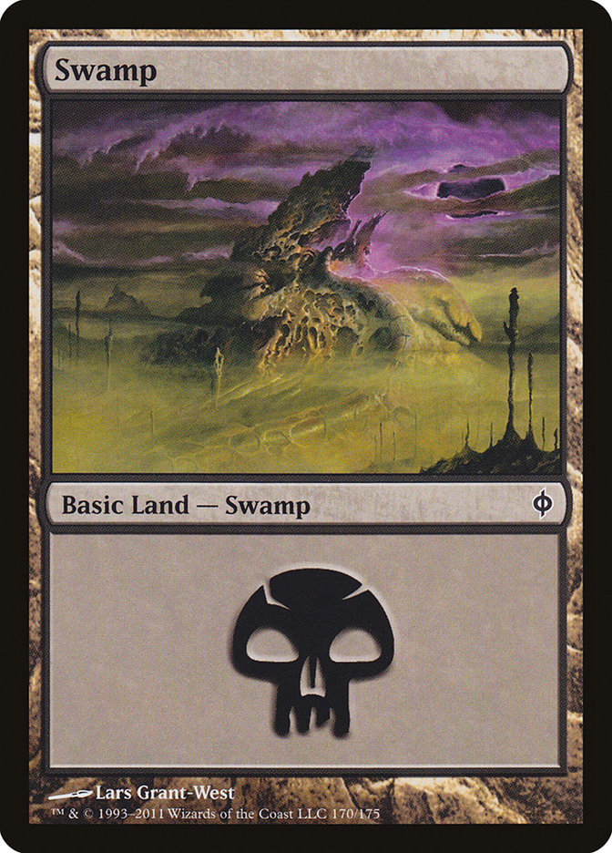 Swamp (170) [New Phyrexia] | Shuffle n Cut Hobbies & Games