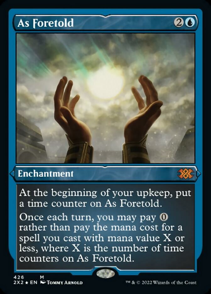 As Foretold (Foil Etched) [Double Masters 2022] | Shuffle n Cut Hobbies & Games
