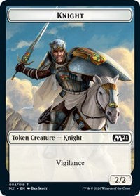 Knight // Soldier Double-Sided Token [Core Set 2021 Tokens] | Shuffle n Cut Hobbies & Games