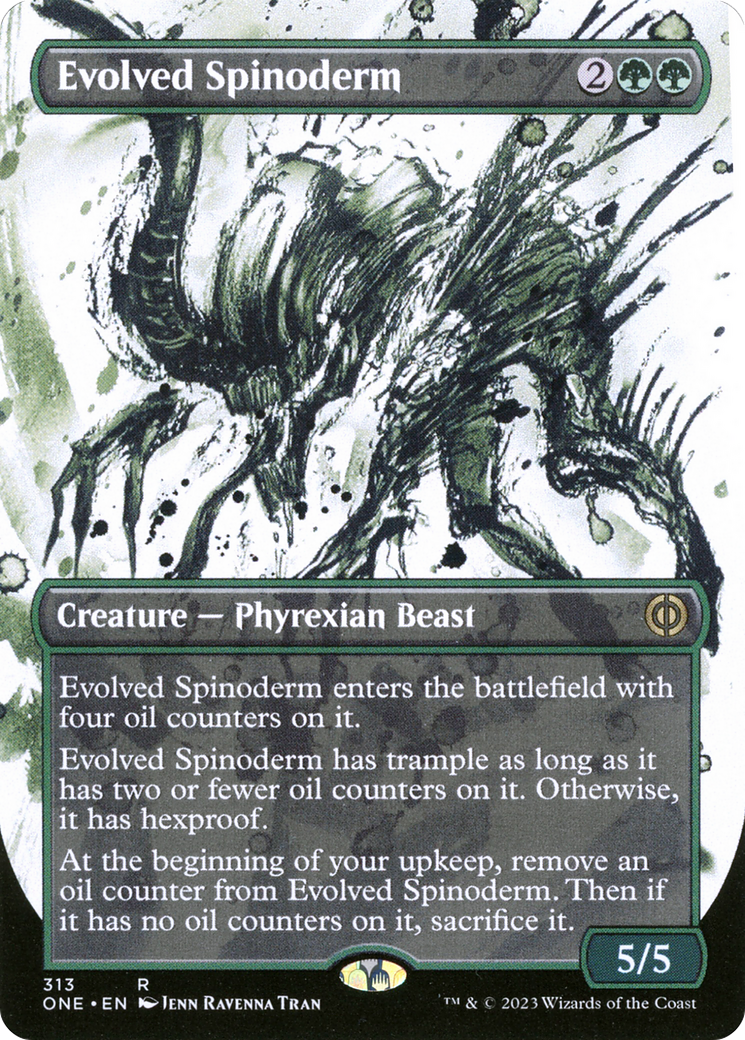 Evolved Spinoderm (Borderless Ichor) [Phyrexia: All Will Be One] | Shuffle n Cut Hobbies & Games