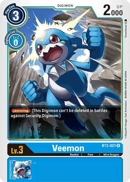 Veemon [BT3-021] [Release Special Booster Ver.1.5] | Shuffle n Cut Hobbies & Games