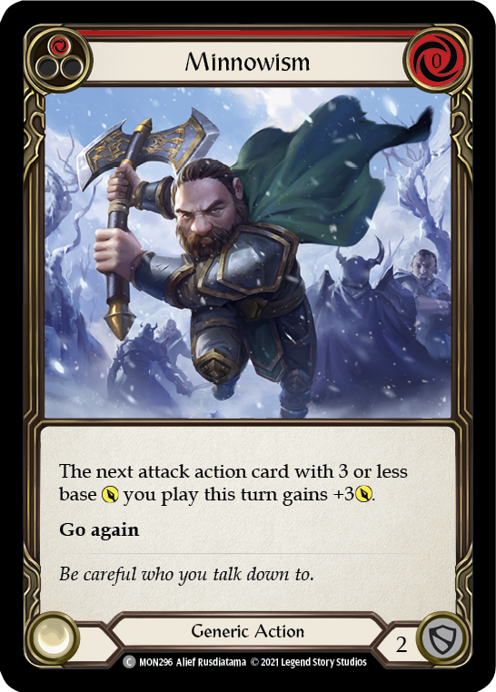 Minnowism (Red) (Rainbow Foil) [MON296-RF] 1st Edition Rainbow Foil | Shuffle n Cut Hobbies & Games