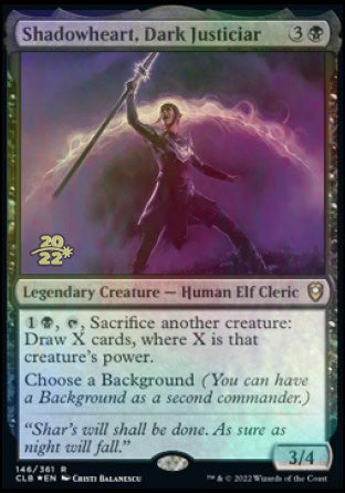 Shadowheart, Dark Justiciar [Commander Legends: Battle for Baldur's Gate Prerelease Promos] | Shuffle n Cut Hobbies & Games
