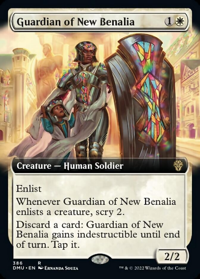 Guardian of New Benalia (Extended Art) [Dominaria United] | Shuffle n Cut Hobbies & Games