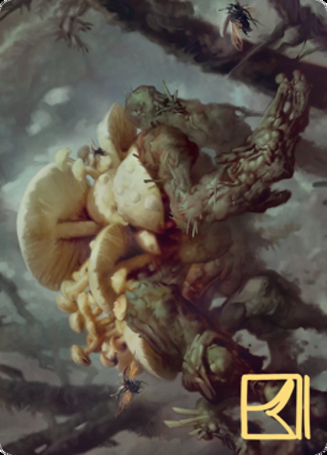 Swarm Shambler Art Card (Gold-Stamped Signature) [Zendikar Rising Art Series] | Shuffle n Cut Hobbies & Games