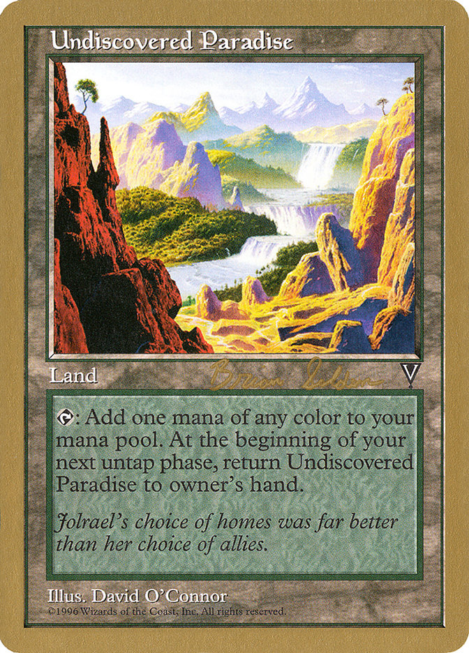 Undiscovered Paradise (Brian Selden) [World Championship Decks 1998] | Shuffle n Cut Hobbies & Games