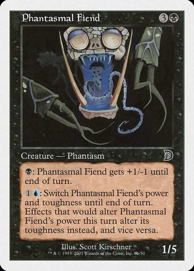 Phantasmal Fiend (Black Background) [Deckmasters] | Shuffle n Cut Hobbies & Games
