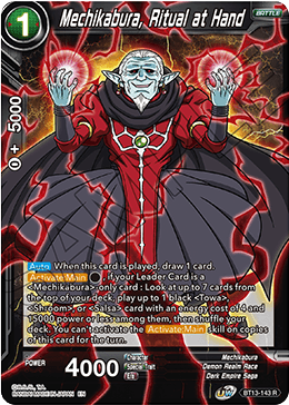 Mechikabura, Ritual at Hand (Rare) [BT13-143] | Shuffle n Cut Hobbies & Games