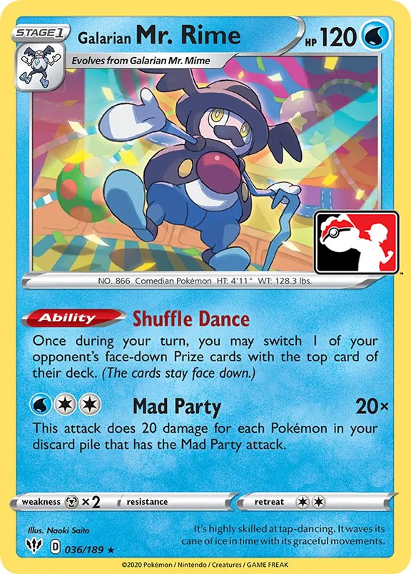Galarian Mr. Rime (036/189) [Prize Pack Series One] | Shuffle n Cut Hobbies & Games