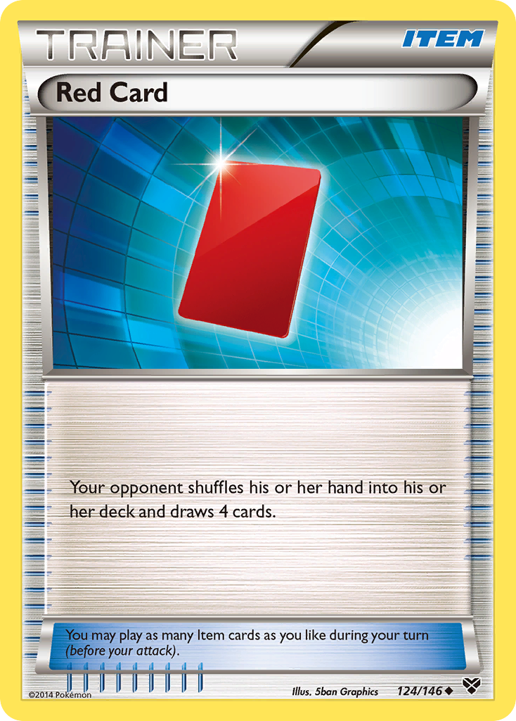 Red Card (124/146) [XY: Base Set] | Shuffle n Cut Hobbies & Games