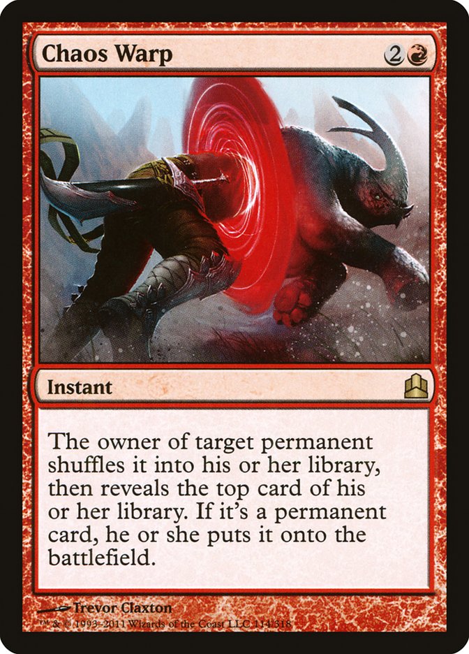 Chaos Warp [Commander 2011] | Shuffle n Cut Hobbies & Games