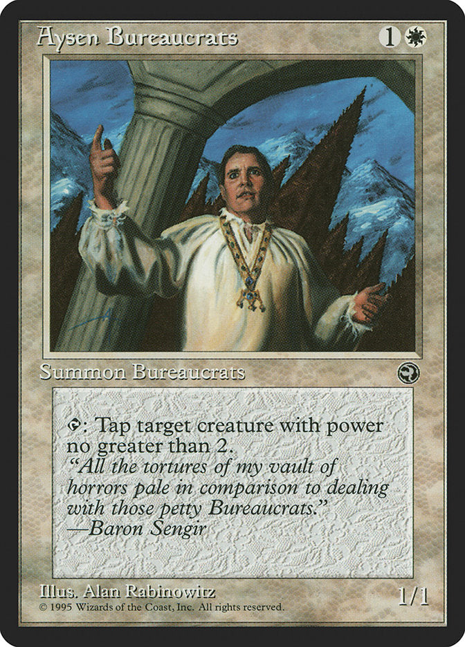Aysen Bureaucrats (Baron Sengir Flavor Text) [Homelands] | Shuffle n Cut Hobbies & Games