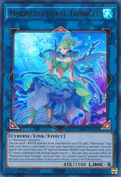 Marincess Coral Triangle [LED9-EN033] Ultra Rare | Shuffle n Cut Hobbies & Games
