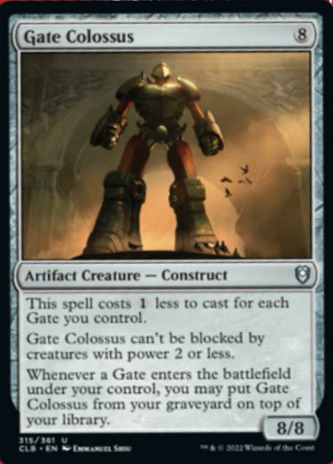 Gate Colossus [Commander Legends: Battle for Baldur's Gate] | Shuffle n Cut Hobbies & Games